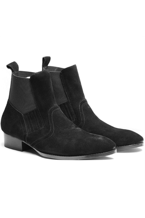 Exclusive Euro Vintage Luxury Slip On Wyatt Classic Harness Ankle Chelsea Boots Personalized Breathable Wedge punk Boots