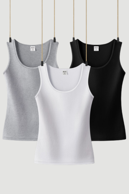 Women Clothing Sleeveless Summer Tops For Woman Cotton Casual Women T-shirts O-NECK Tank for girls Solid Clothes for Lady