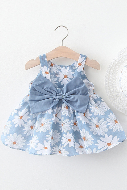 Baby Girl Dress Toddler Baby Kids Girls Floral Flowy Princess Dress Hat Outfits Clothes Toddler Girl Clothes