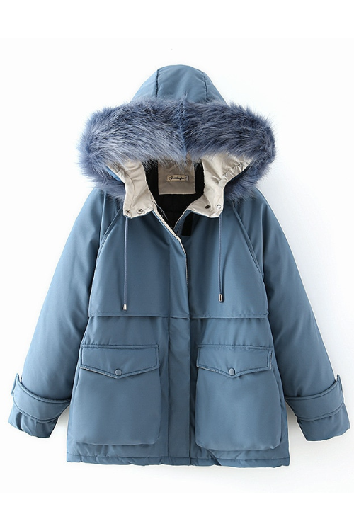 Parka Women Coat Long Winter Coat Women Jackets And Coats Outerwear Faux Fur Collar Coats Female