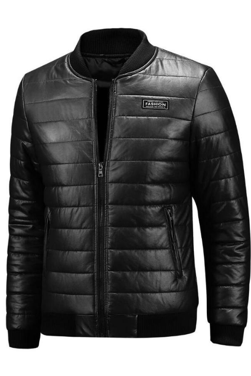 Warm Autumn Winter Leather Jacket Men Casual Mens Motorcycle Leather Jackets and Coats