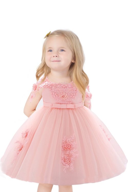 Été Infantil premier anniversaire robe baptême pour bébé fille vêtements Voile princesse robes fête fleur robe 1 2 ans