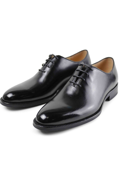 Classic Black Male Genuine leather shoe Formal work Business Office Original Designer dress shoe Mens Oxford Shoes