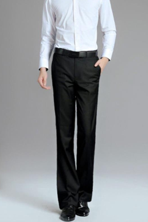 Men Spring And Summer Micro-Flared Trousers Slim Casual Pants