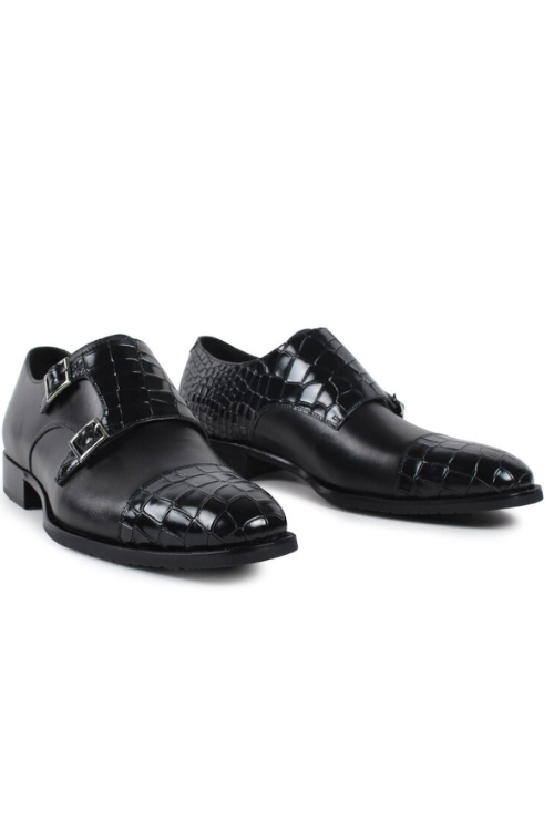 Handmade shoe Men Genuine Leather Shoe Dress Wedding Party Classic Black Original Design Mens Shoes