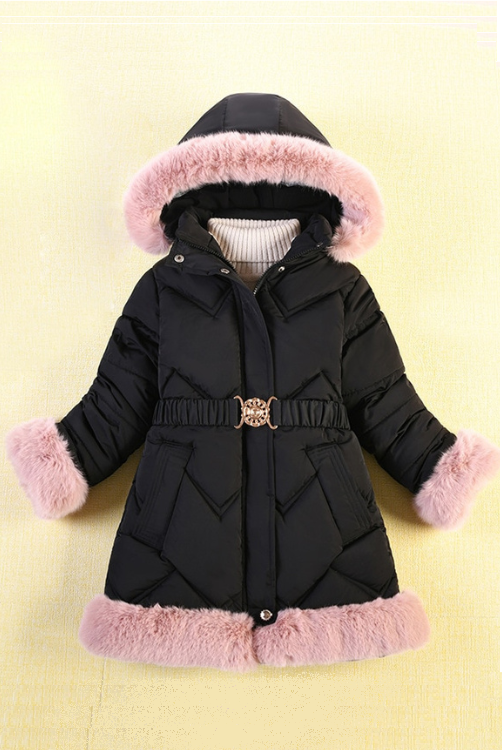 Autumn And Winter Thick And Warm Outer Wear Long Multi-Color Hooded Windproof Fashion Cute Boy And Girl Padded Jacket