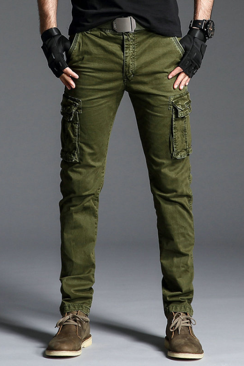 Cotton Mens Cargo Pants Army Tactical Pants Male Multi-pocket Outwear Straight Trousers Military Pant Men Pantalon Homme