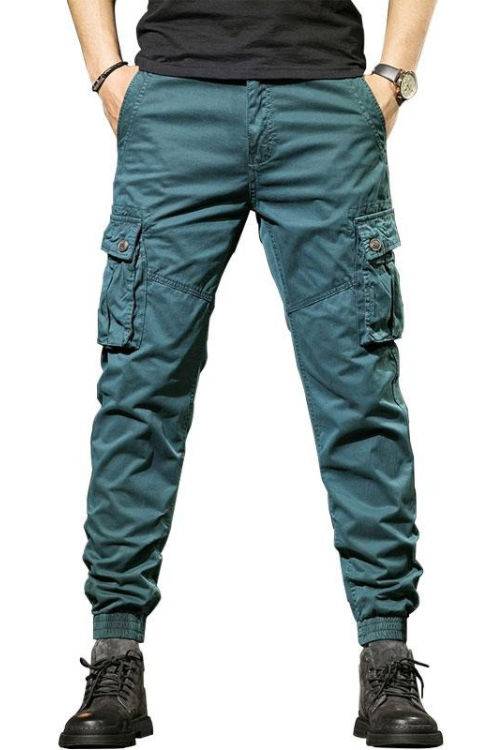 New Men's Casual Pants 4-Color Cotton Slim Men's Overalls Men's Casual Classic Style Stretch Comfortable Men's Trousers