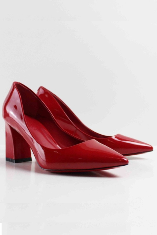 Handmade Pumps For Women Red Genuine Leather High Heel Shoes Ladies Wedding Office Dress Shoe Heels