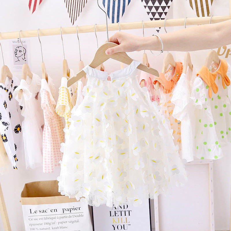 Baby Girls Summer Dress Clothes Princess Party Tulle Toddler Dresses For Newborn Party 1st Birthday Dress 0-2Y Vestidos Clothing