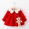 Melario Infant Casual Dresses Autumn Christmas Kid Girl Ruffles Dress Lovely Baby Clothes born +Suits