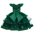 Dress For Girls Wedding Party Dresses Kids Princess Christmas Dress Children Girls Clothing Baby Girls Flower Striped