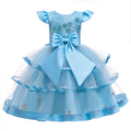 Dress For Girls Wedding Party Dresses Kids Princess Christmas Dress Children Girls Clothing Baby Girls Flower Striped