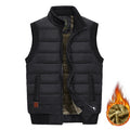 Mens Jacket Sleeveless Vest Winter Male Fleece Warm Vest Coats Men Stand Collar Army Thicken Waistcoats Clothing