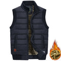 Mens Jacket Sleeveless Vest Winter Male Fleece Warm Vest Coats Men Stand Collar Army Thicken Waistcoats Clothing