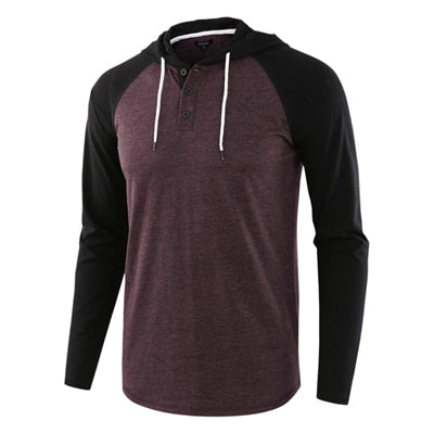 Hommes t-shirts printemps automne hommes à manches longues sweat à capuche t-shirt homme Streetwear vêtements de sport survêtement hauts t-shirts