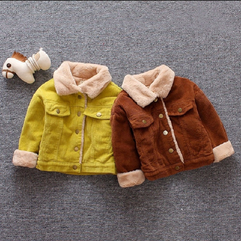 Winter 1PC Kids Baby Boys Girls Jacket Clothes Clothing Infant Boy Girl Child Tops Wool Jackets Coat Child Coats