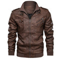 Hommes Veste En Cuir Mâle Moto En Cuir Vestes Faux Biker Manteaux Casual Hommes Mince Coupe-Vent Vestes Vêtements