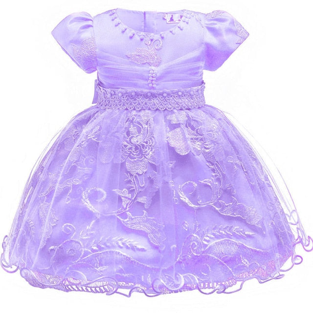 Robe de noël pour petites filles, robes à fleurs pour anniversaire de 1 an, pour mariage, baptême de princesse, anniversaire