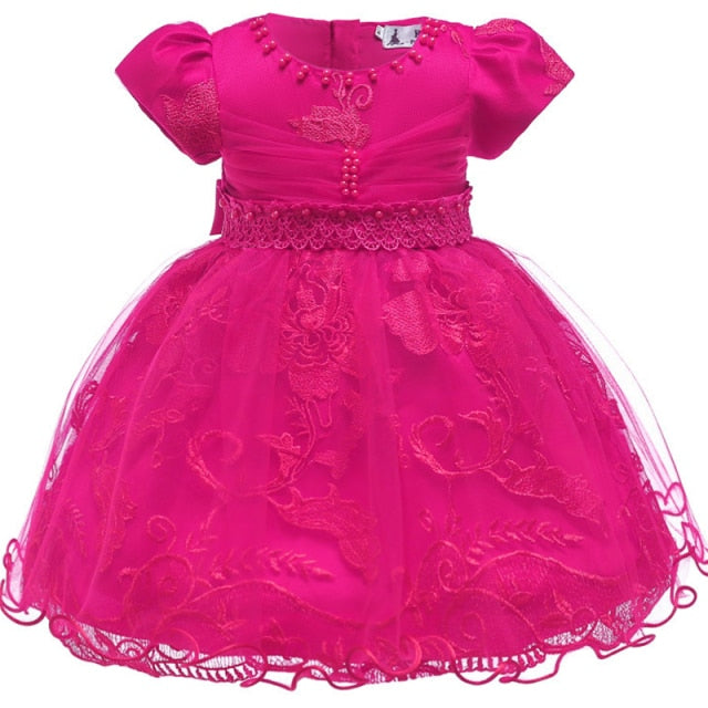 Robe de noël pour petites filles, robes à fleurs pour anniversaire de 1 an, pour mariage, baptême de princesse, anniversaire