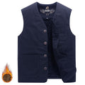 Men‘s Vests Casual Winter Fleece Warm Waistcoats Mens Thermal Vests Sleeveless Jackets Windbreaker Vests Clothing