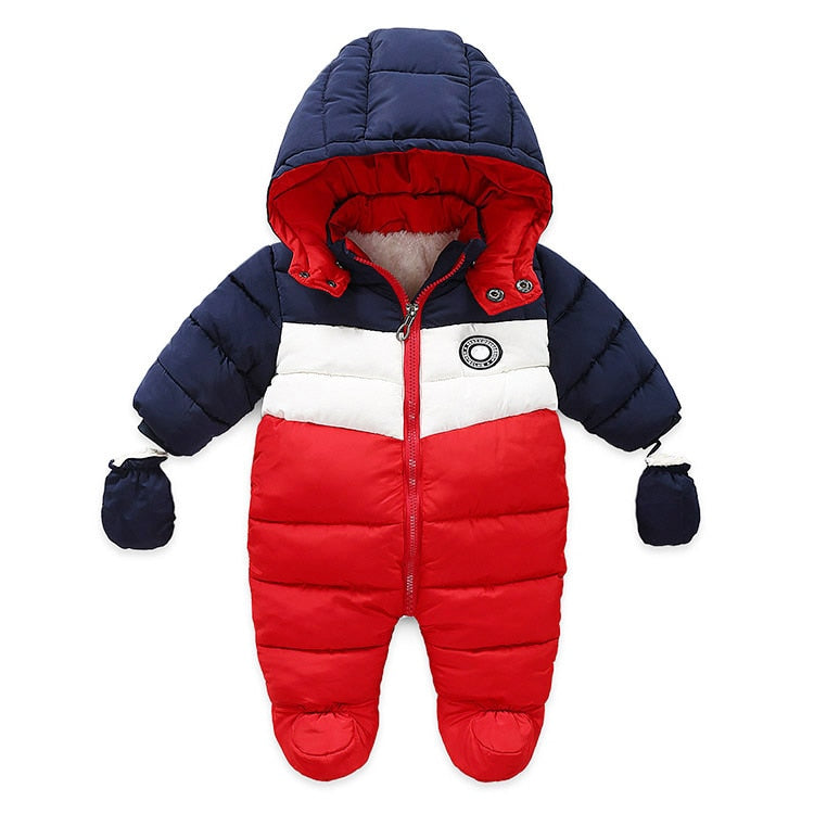 Baby Winter&Autumn Clothes Newborn infant Jumpsuit Inside Fleece Rompers Autumn Overalls Children Outerwear