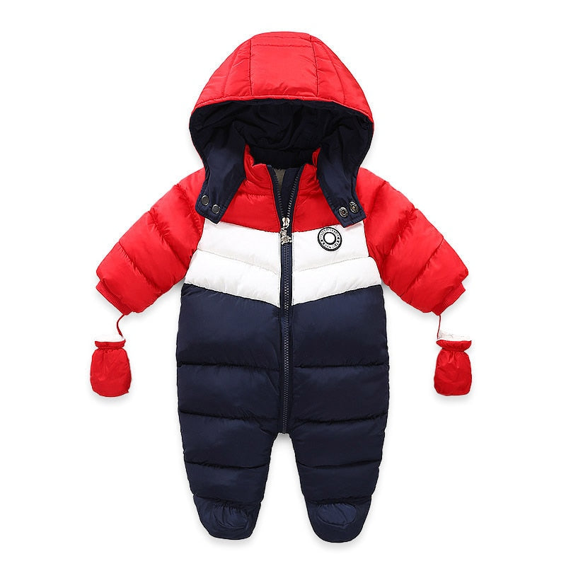 Baby Winter&Autumn Clothes Newborn infant Jumpsuit Inside Fleece Rompers Autumn Overalls Children Outerwear