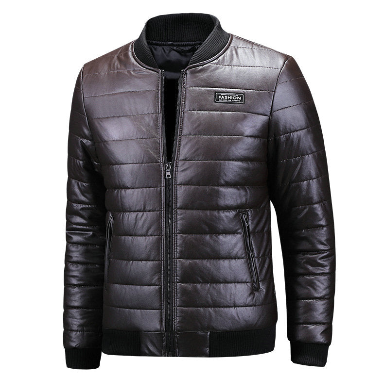 Warm Autumn Winter Leather Jacket Men Casual Mens Motorcycle Leather Jackets and Coats