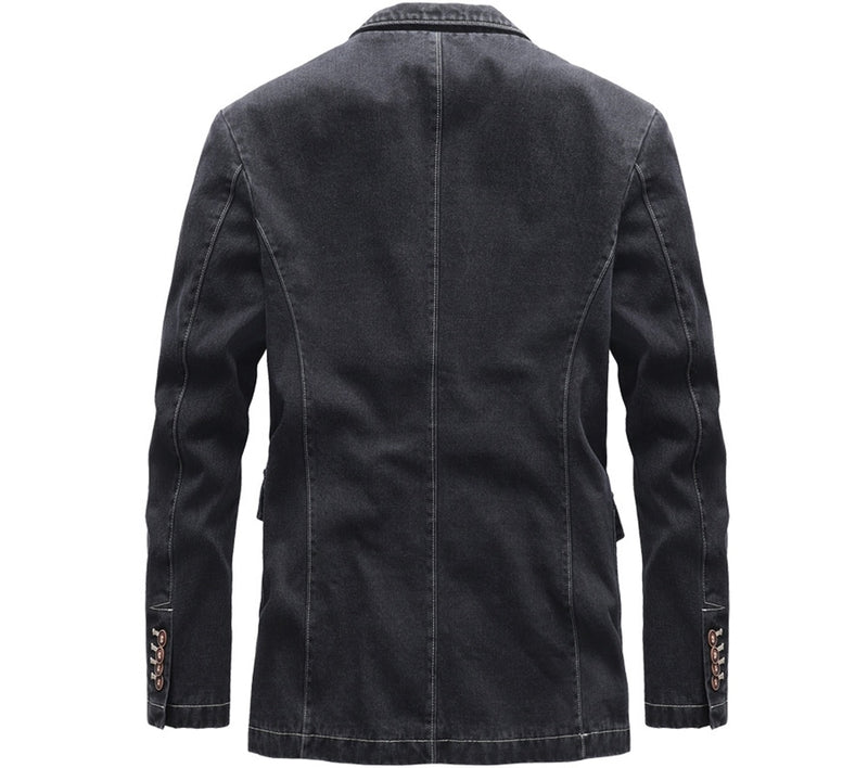 Automne hommes veste en jean à la mode mince Denim costumes Jean vestes Outwear décontracté coupe-vent Cowboy manteaux vêtements