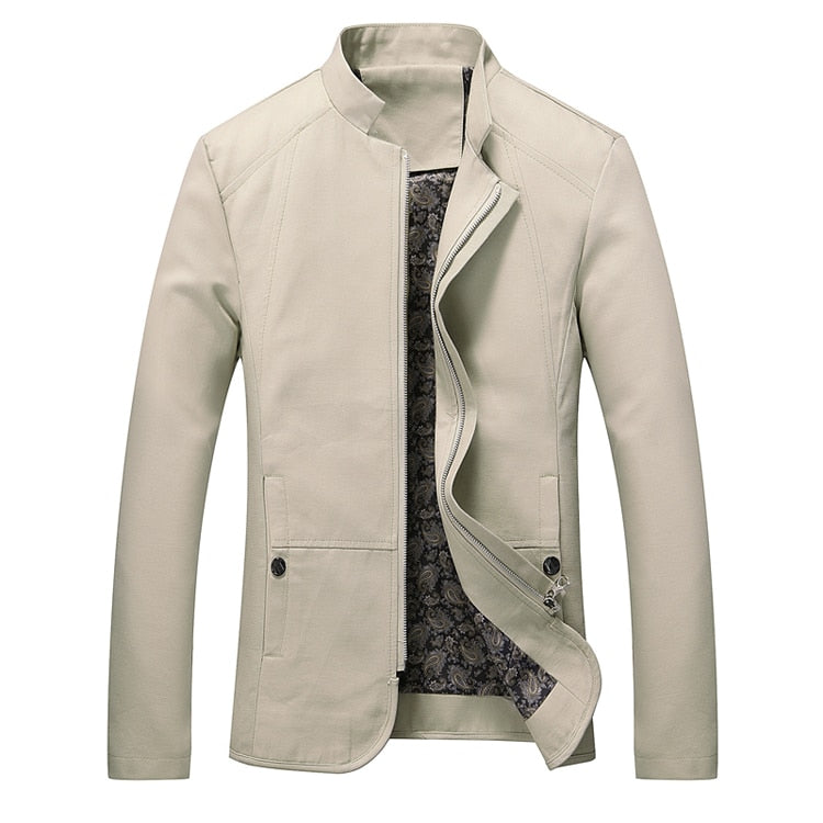 Men's Jacket Spring Autumn Windbreaker Coats Male Casual Solid Jacket Male Outerwear Clothing