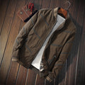 Autumn Men's Polit Bomber Jackets Casual Male Outwear Thick Warm Windbreaker Jacket Man Slim Fit Baseball Coats Clothing