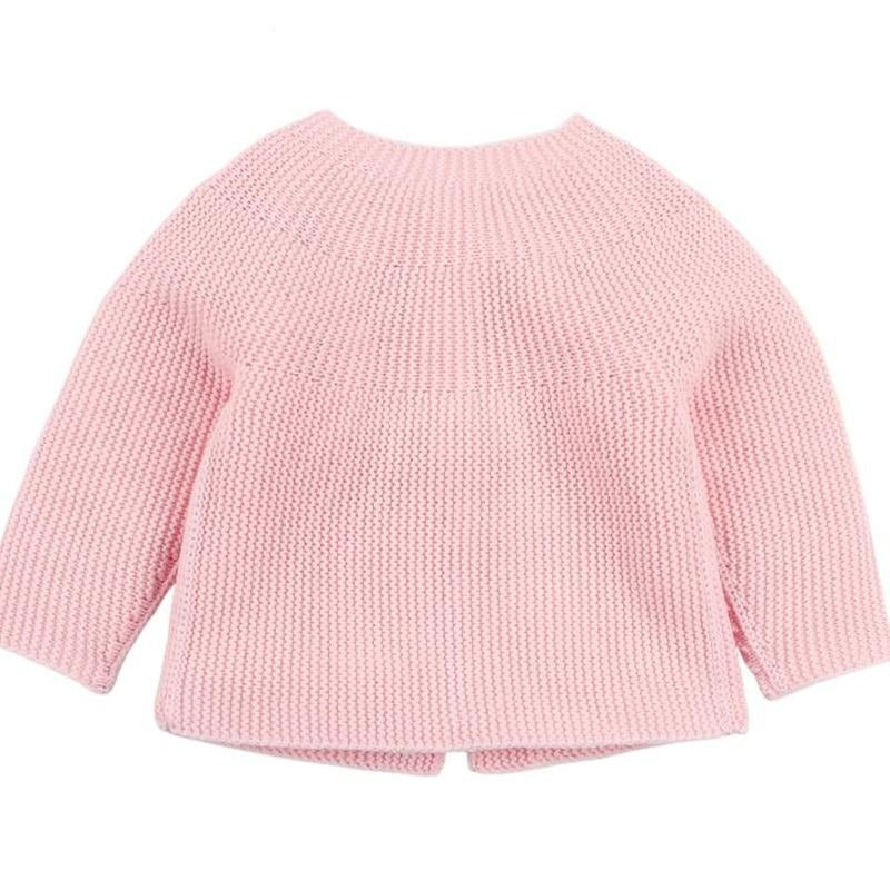 Cardigan tricoté en coton pour bébé fille, pull à manches longues, vêtements pour bébé, vêtements d'extérieur pour nouveau-né