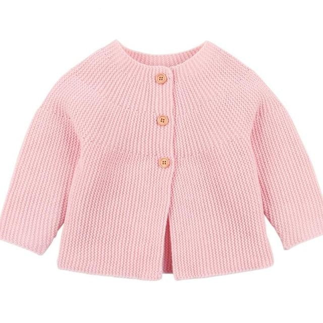 Cardigan tricoté en coton pour bébé fille, pull à manches longues, vêtements pour bébé, vêtements d'extérieur pour nouveau-né