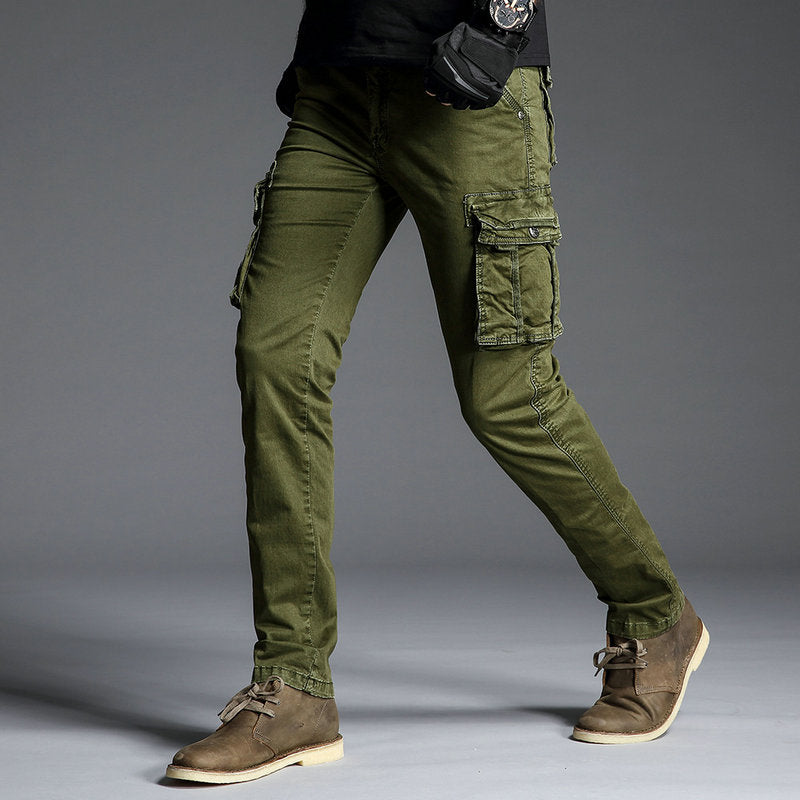 Cotton Mens Cargo Pants Army Tactical Pants Male Multi-pocket Outwear Straight Trousers Military Pant Men Pantalon Homme