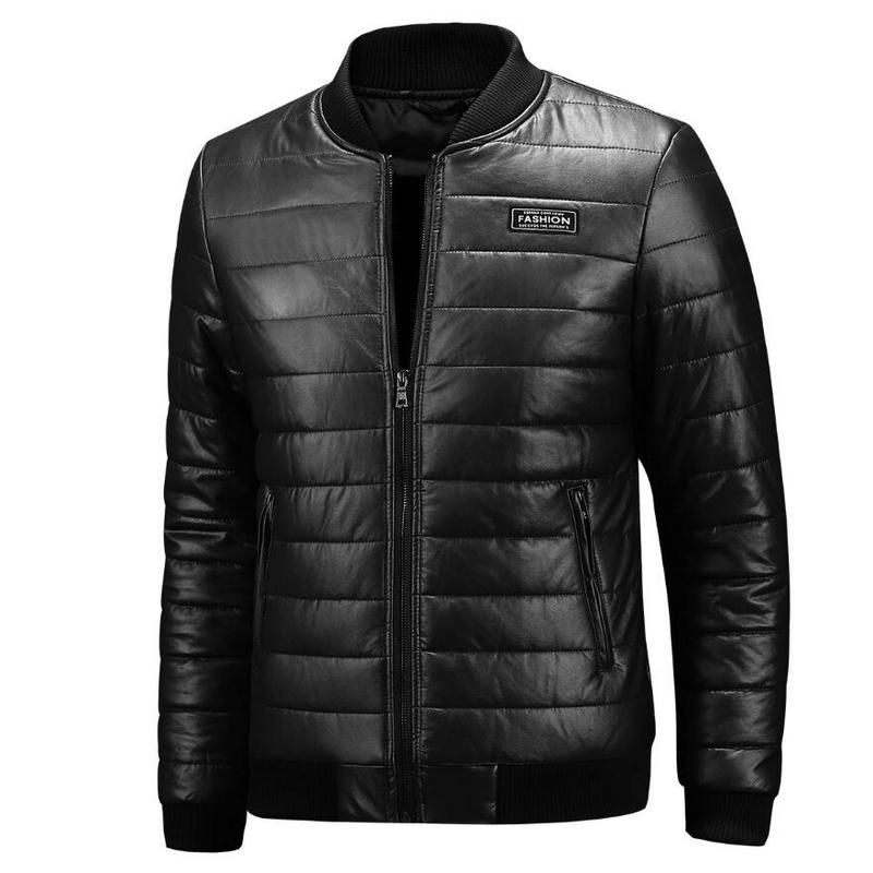 Chaud automne hiver veste en cuir hommes décontracté hommes moto vestes et manteaux en cuir