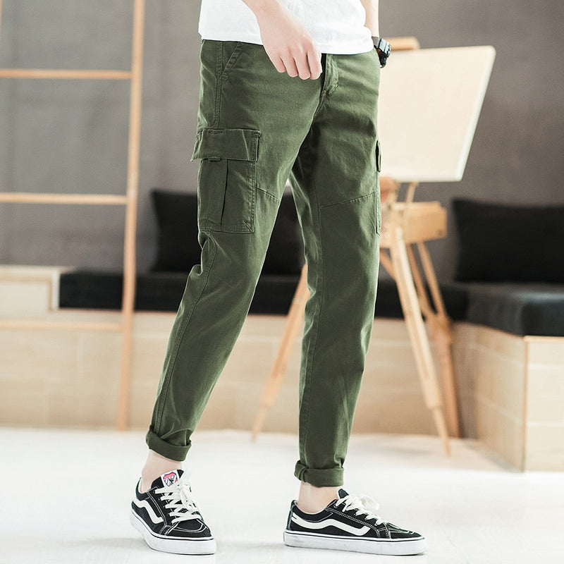 Casual Style Cargo Pants Mens Multi-Pocket Military Tactical Pants Men Outwear