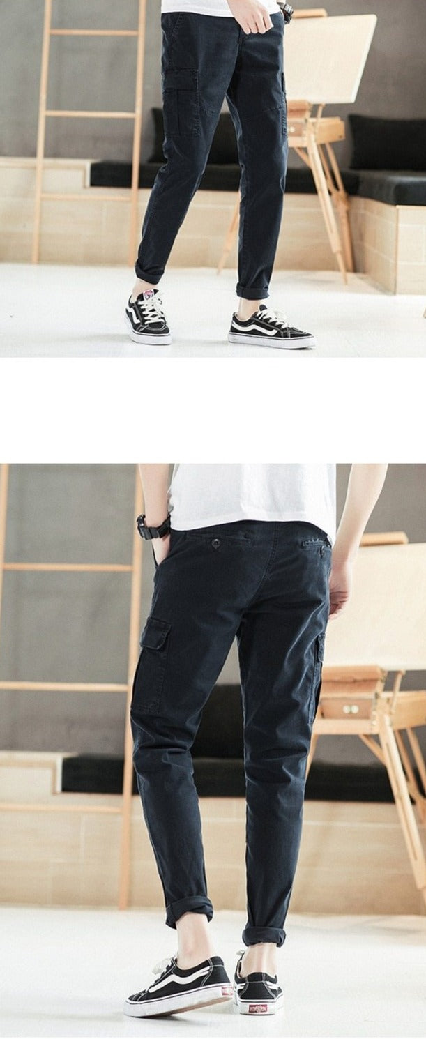 Casual Style Cargo Pants Mens Multi-Pocket Military Tactical Pants Men Outwear