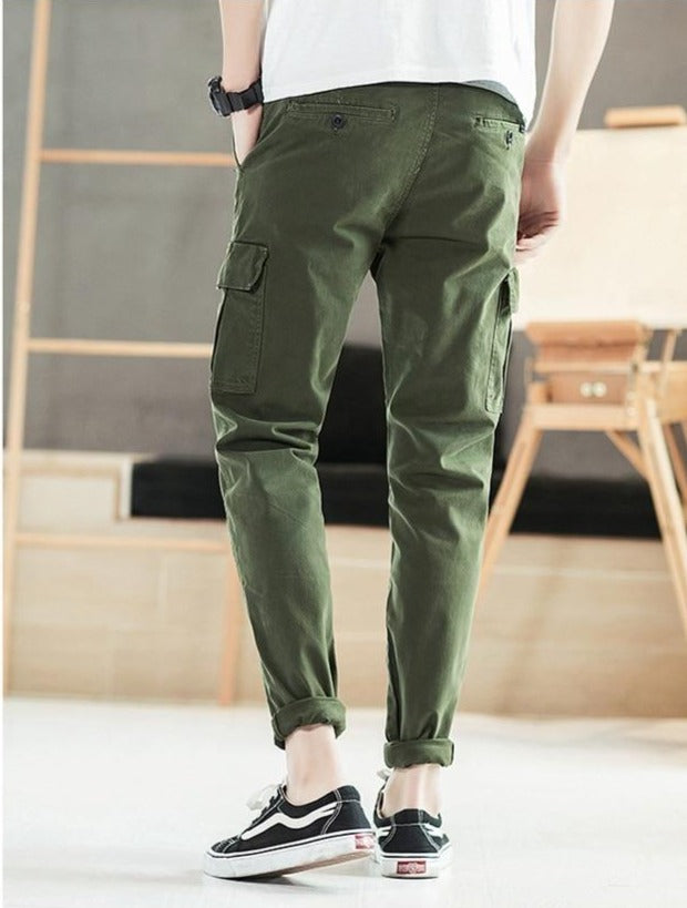 Casual Style Cargo Pants Mens Multi-Pocket Military Tactical Pants Men Outwear