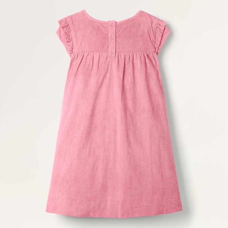 Frocks pour filles été bébé fille enfants vêtements enfant en bas âge lapin Applique décontracté coton robe pour enfants 2-7 ans