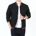 Men's Bomber Zipper Jacket Double-Side Wear Cotton Coats Casual Outwear Slim Fit Baseball Jackets Men Clothing