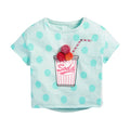 Children Summer New Baby Girls Clothes Soda Cup Print  Tee Tops Brand Casual Cotton Letter Dot T Shirt  for Kids 2-7 Years