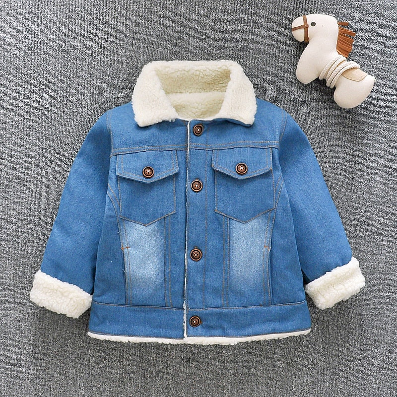 Winter 1PC Kids Baby Boys Girls Jacket Clothes Clothing Infant Boy Girl Child Tops Wool Jackets Coat Child Coats