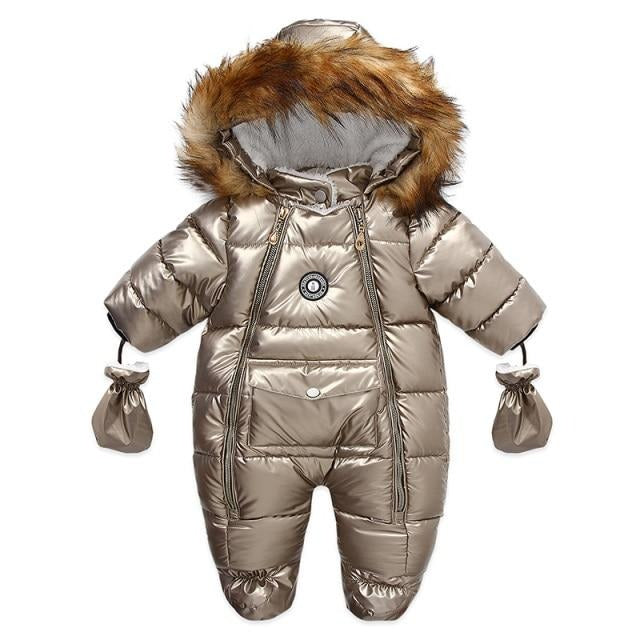 New Winter Infant Baby Boy Girl Romper Thicken Baby Snowsuit  Windproof Warm Jumpsuit For Children Clothes Toddler Outfit