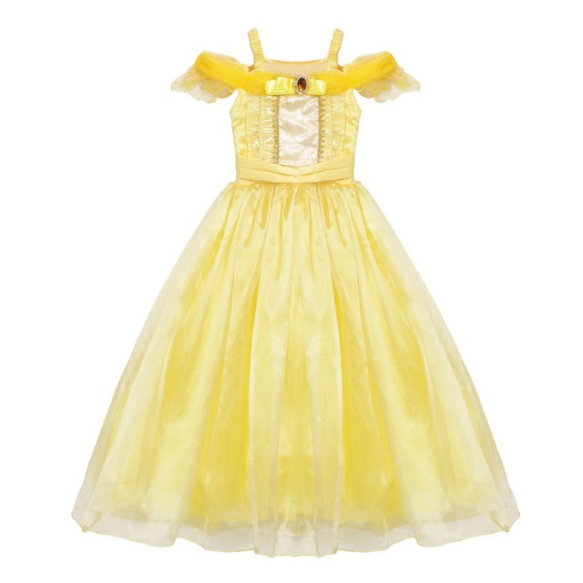 Belle Dress for Girl Princess Kids Floral Ball Gown Child Cosplay Beauty Costume Fancy Party Clothing For Cosplay Party