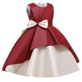 Robe de princesse d'été pour enfants fille arc anniversaire robes de fête de mariage enfants Costume de noël vêtements 3-10Y