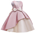 Summer Princess Dress For Kids Girl Bow Birthday Wedding Party Dresses Children Christmas Costume Clothes 3-10Y