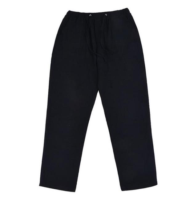 Pantalons en lin pour hommes, pantalons décontractés, vêtements d'été, couleur unie, droite, ample, streetwear