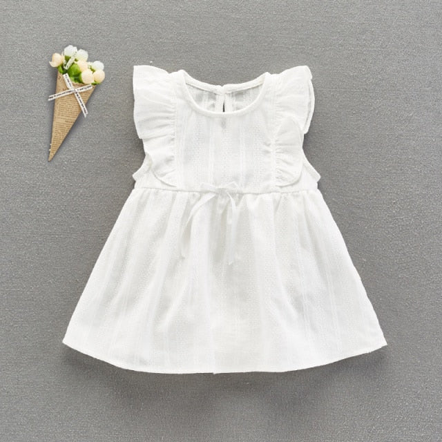 Baby summer cool bodysuit infant girls princess dress baby christening baptism gown birthday party princess dress cute