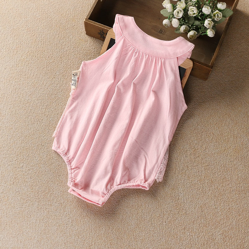 Baby summer bodysuit infant girls princess dress baby christening baptism gown party wedding