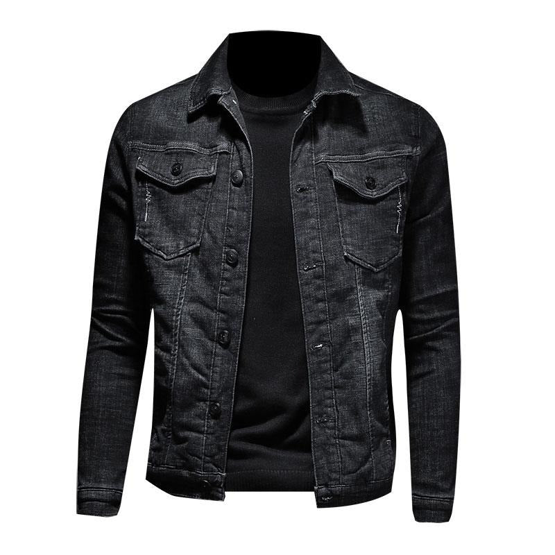 Warm Bomber Pilot Black Winter Denim Jacket Men Jeans Coat Motorcycle Casual Clothing Overcoat Outwear